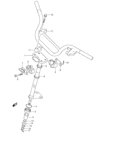Suzuki genuine atv steering - suzuki,