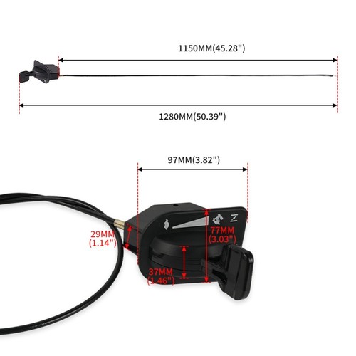 Throttle choke cable - throttle,